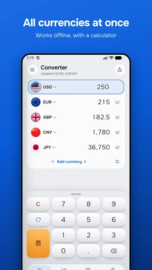 Offline currency converter